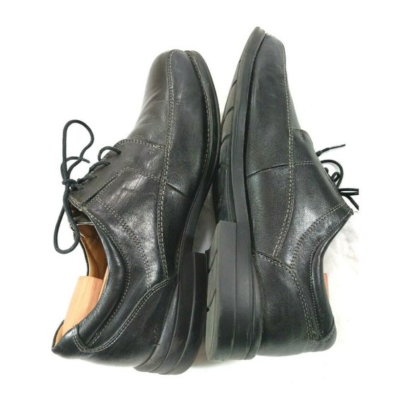 Dockers Mens 12M Black Bicycle Toe Leather Lace Up - Picture 7 of 10